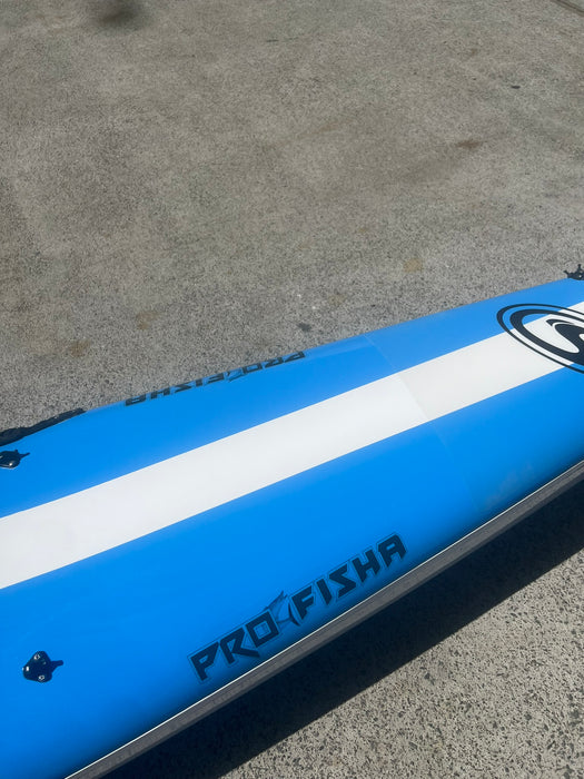 Stealth Profisha 525 - Cornflour Blue Deck with White Stripe